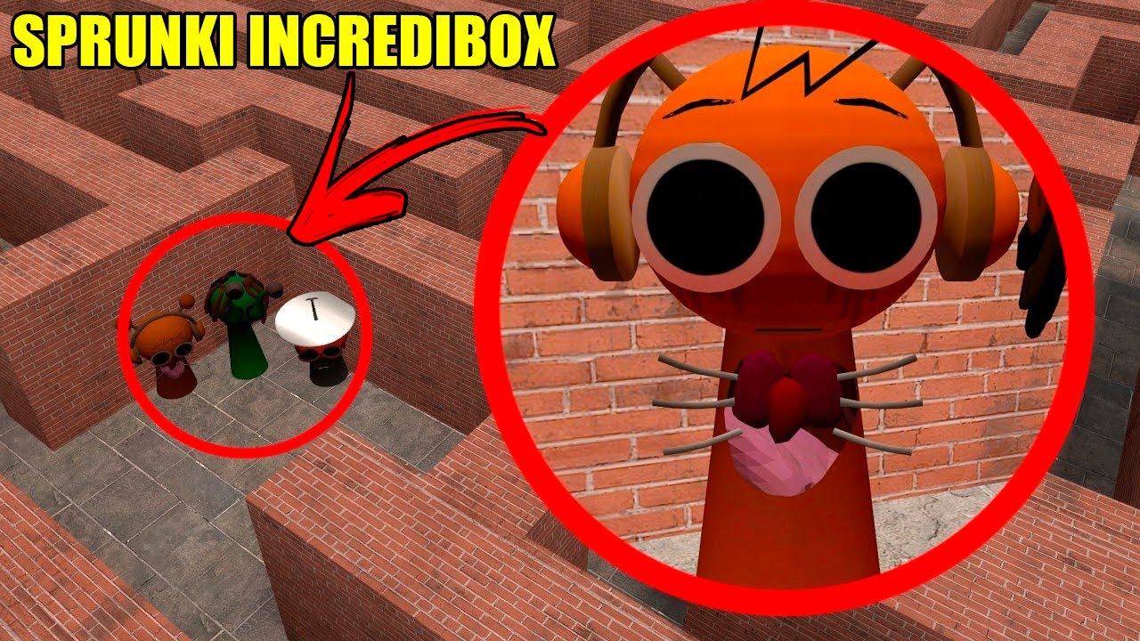 ENTRAMOS NO LABIRINTO de TODOS os SPRUNKIS INCREDIBOX  as 3H DA MANHA !! - GARRY'S MOD