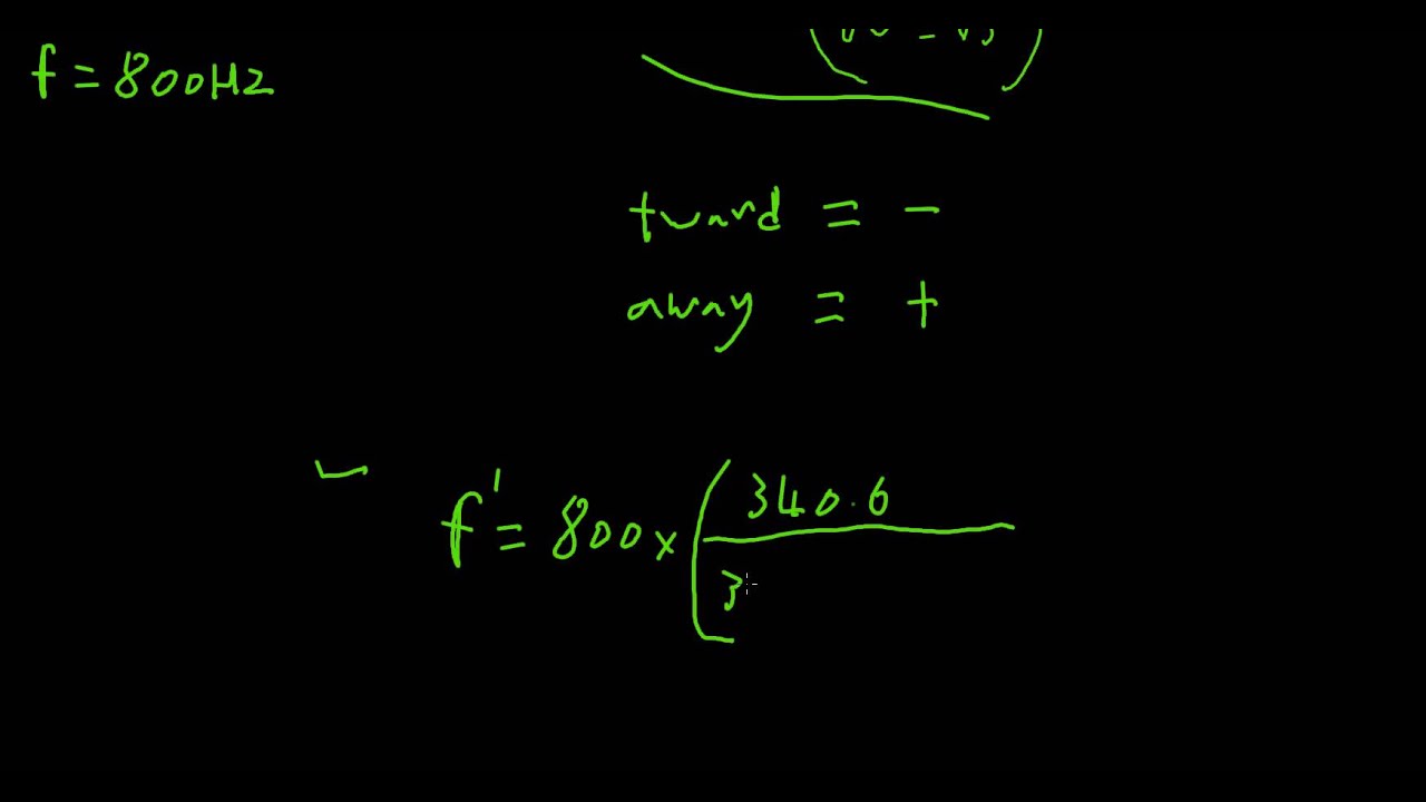Doppler effect - worked questions / examples