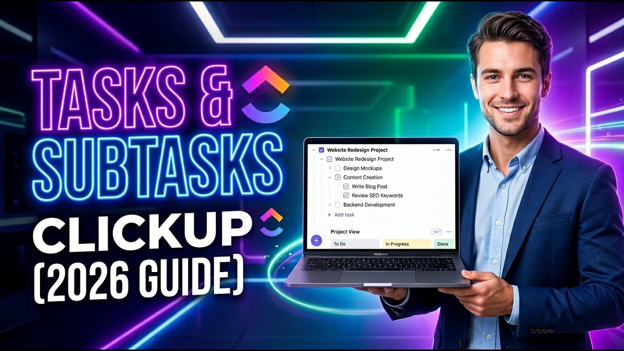 How to Create Tasks & Subtasks in ClickUp [2026 Full Guide]