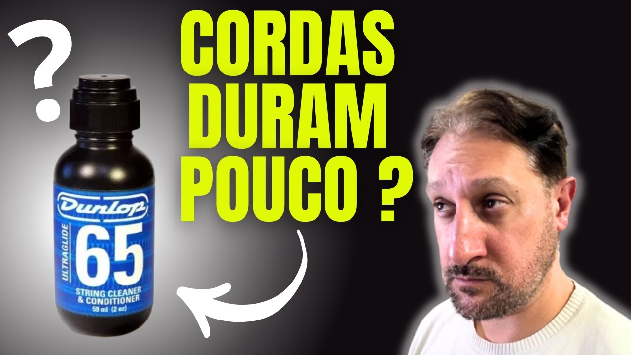 Como aumentar a durabilidade das cordas ? Limpador e condicionador de cordas - DUNLOP CLEAR STRINGS