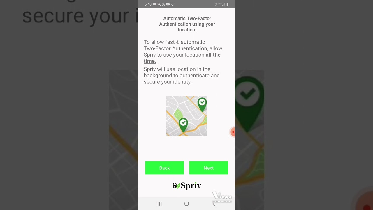 Adaptive Authentication by Spriv  location consent