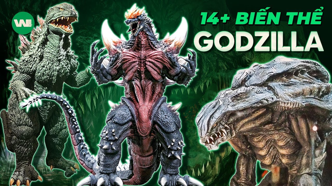 TẤT TẦN TẬT 14+ BIẾN THỂ GODZILLA TRÊN MÀN ẢNH TỪ TRƯỚC TỚI NAY