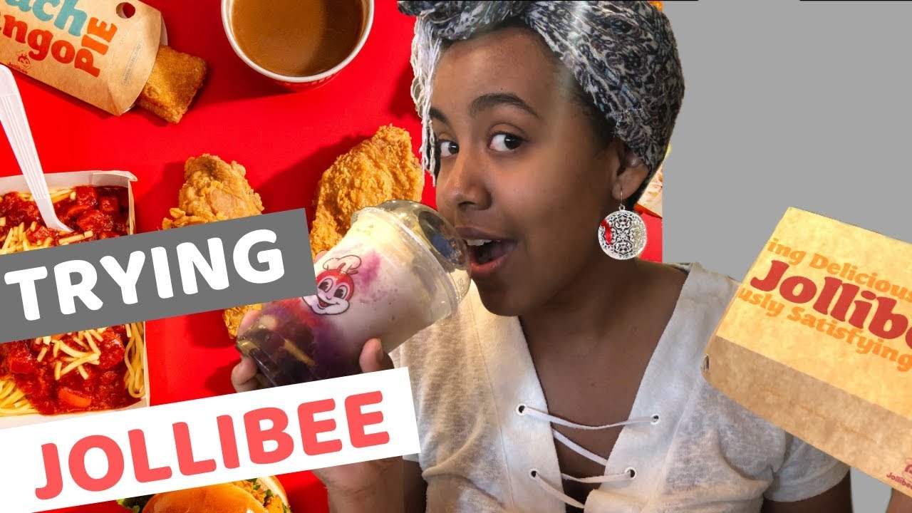 Trying Jollibee for the FIRST TIME (MUKBANG)