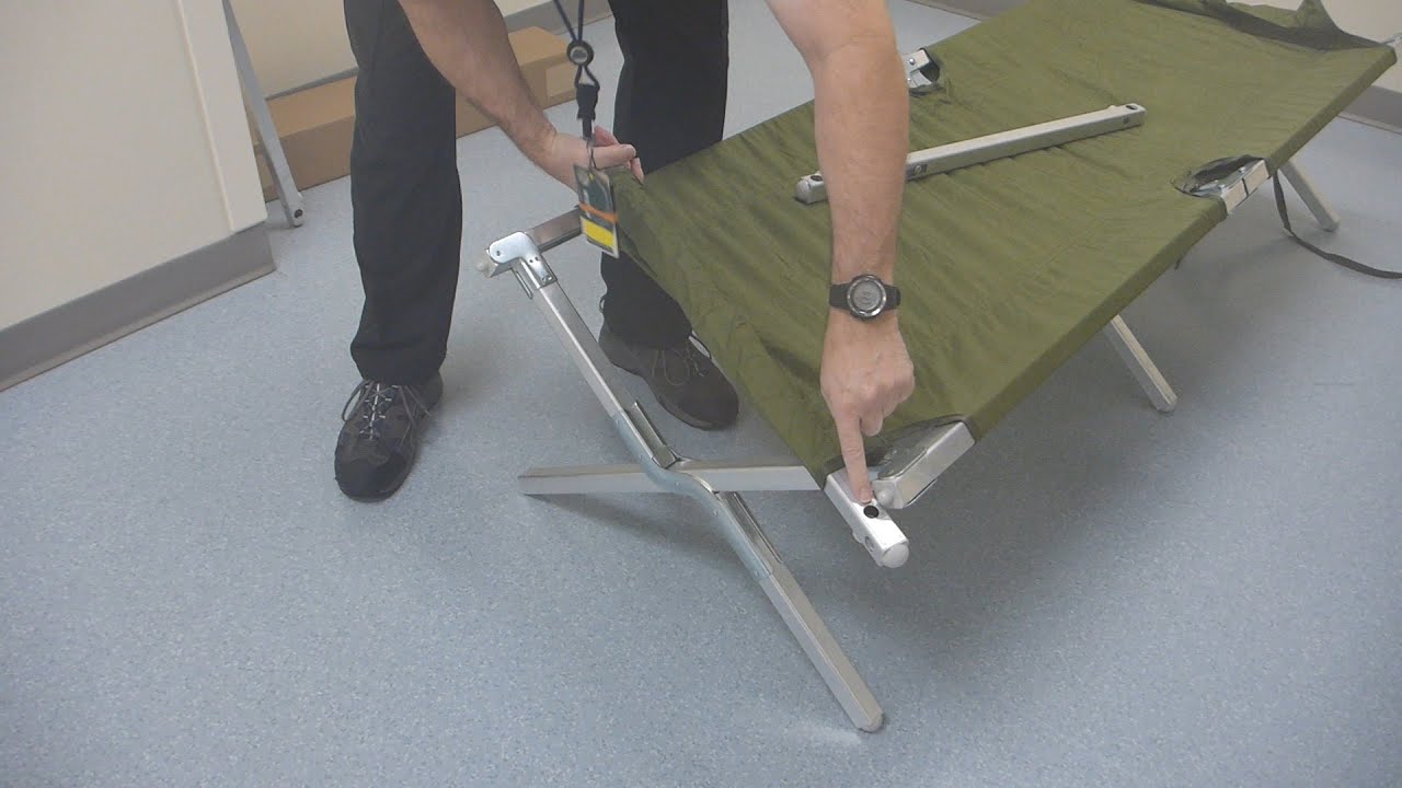 How to assemble and disassemble a military-type Cot