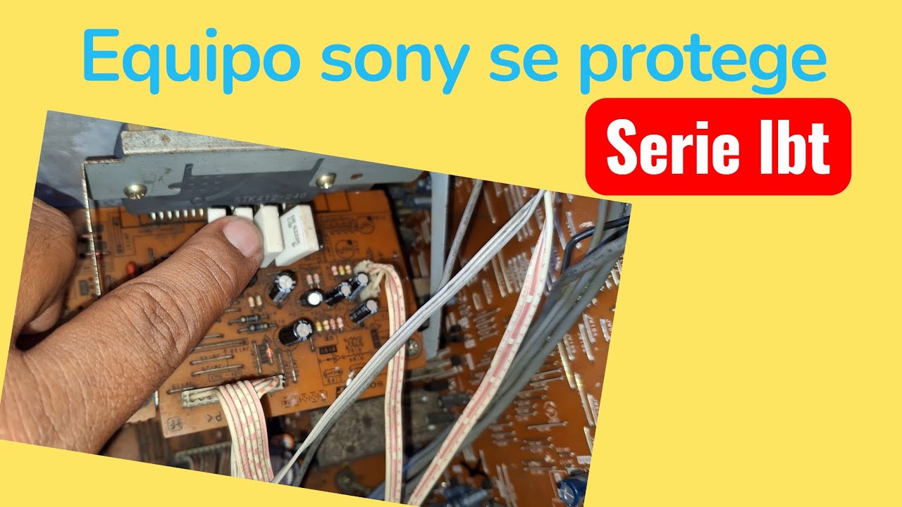 Equipo sony LBT enciende y se apaga 