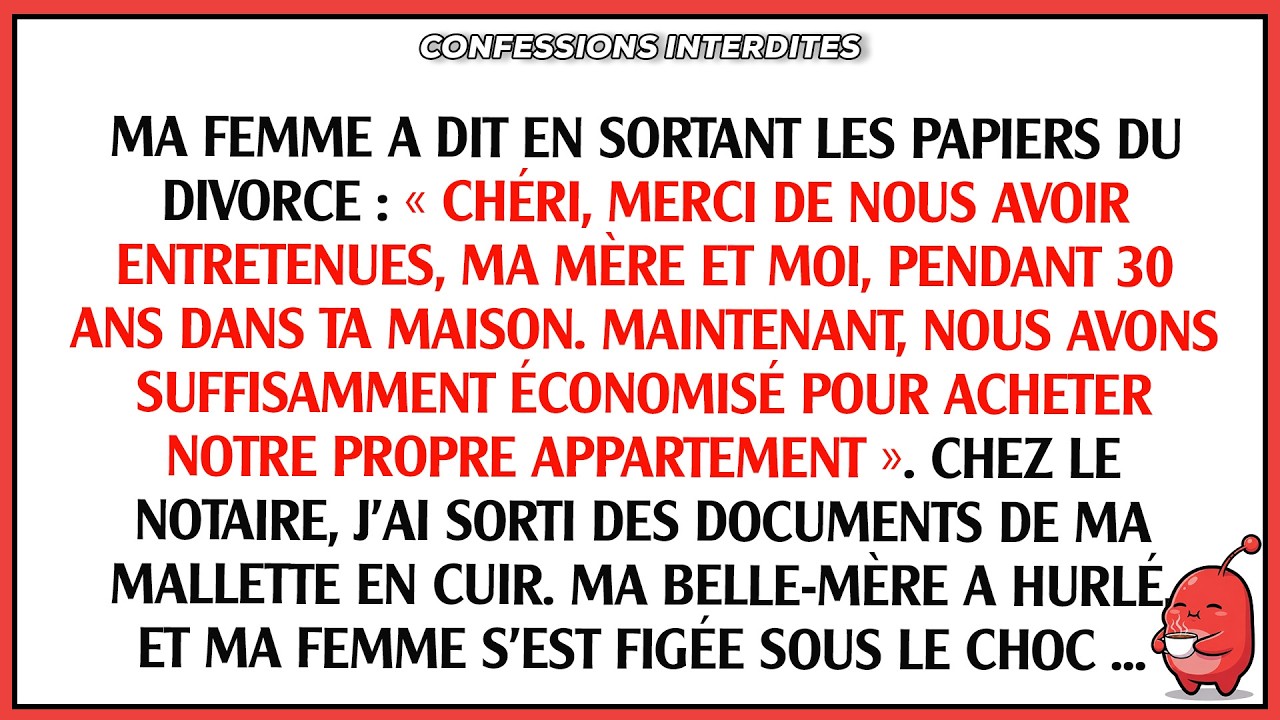 Mon fils m'a posé un ultimatum : « Soit tu nous sers, ma femme et moi, soit tu quittes cette ... »