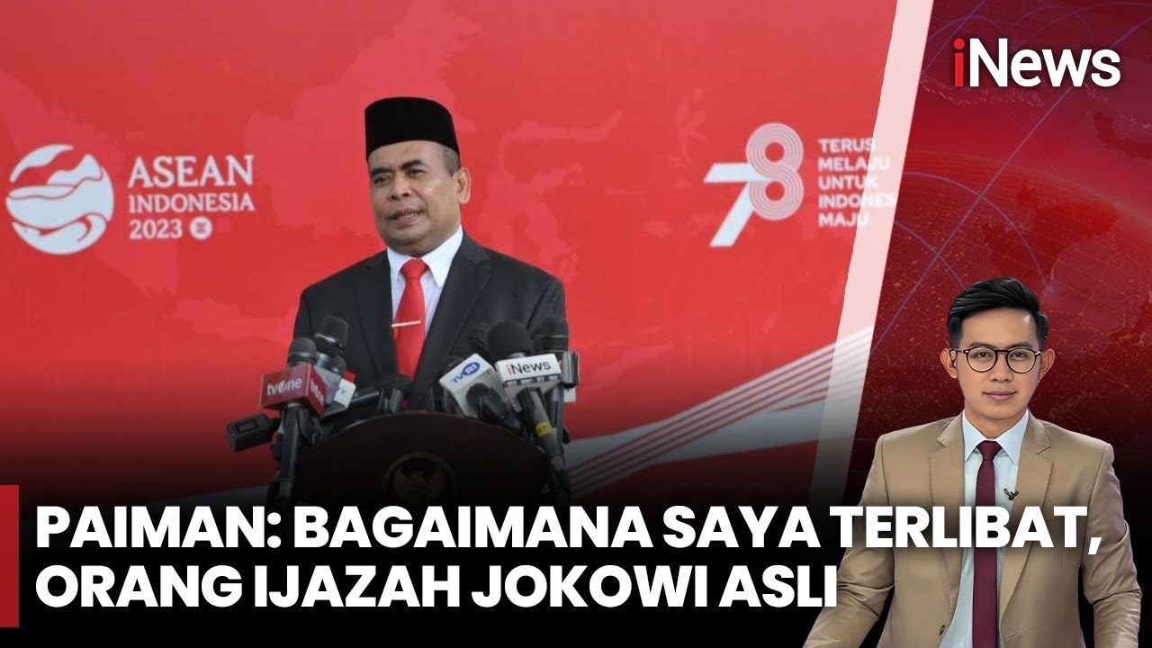 Mantan Wamendes Paiman Buka Suara soal Polemik Ijazah Jokowi | | iNews Malam | 28/06