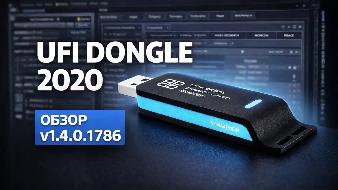 ОБЗОР программатора UFI Dongle. Версия ПО 1.4.0.1786