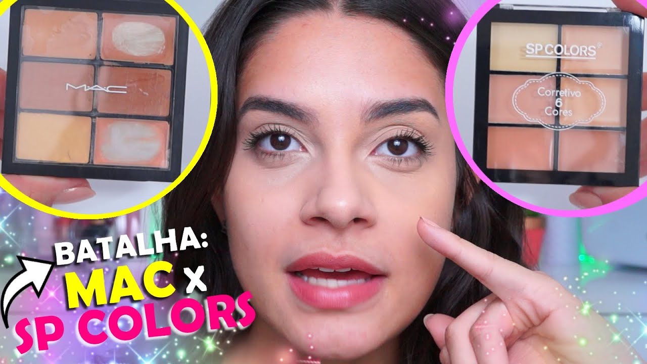 💥COMPAREI a paleta de CORRETIVOS MAC vs PALETA SP COLORS | Qual a melhor?