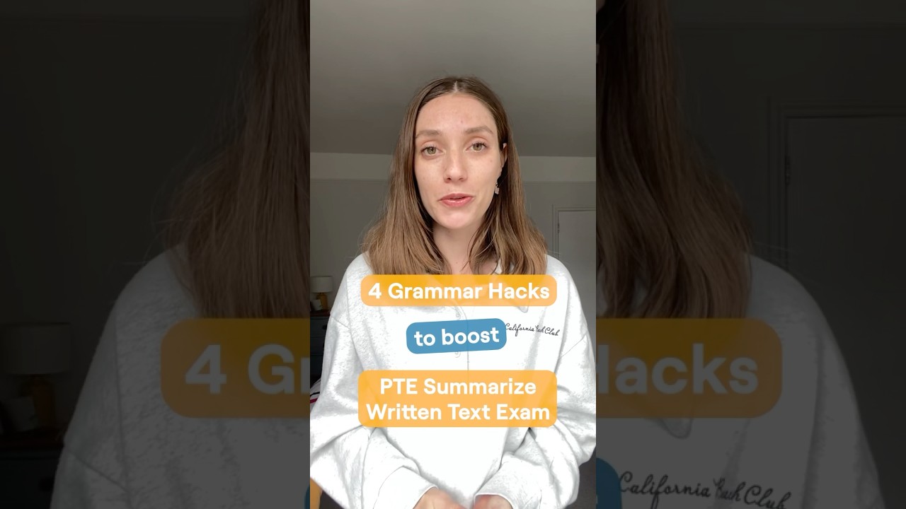 Summarize Written Text | 4 Grammar Skills | May PTE Prep Challenge