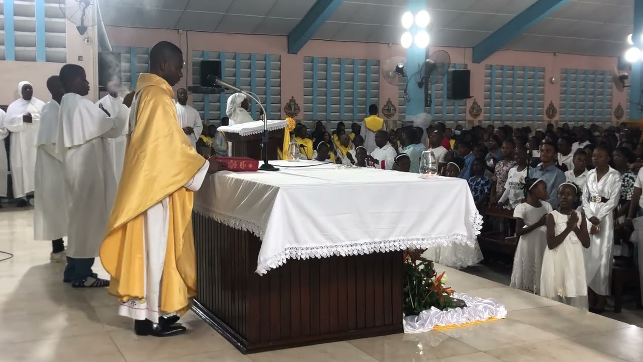 Gospel Acclamation on Easter Vigil in Kinshasa, Congo - April 20 2025