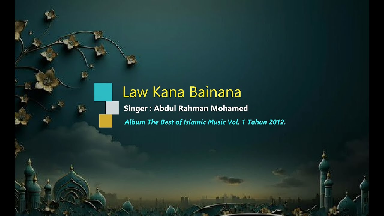 Abdul Rahman Muhamed - Law Kana Bainana Karaoke/HQ Audio/Original Audio/Minus one/Original Key
