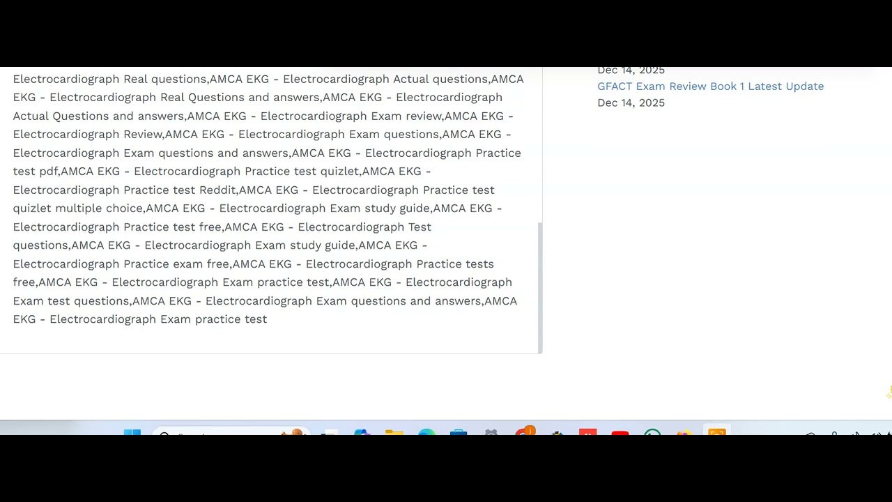 AMCA EKG - Electrocardiograph Practice Test (Top Solution Taken) A+ RATED