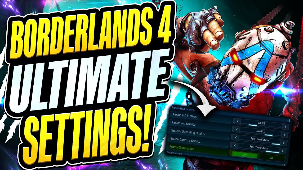 Borderlands 4 - New Best Settings Guide! (Huge FPS + Quality)