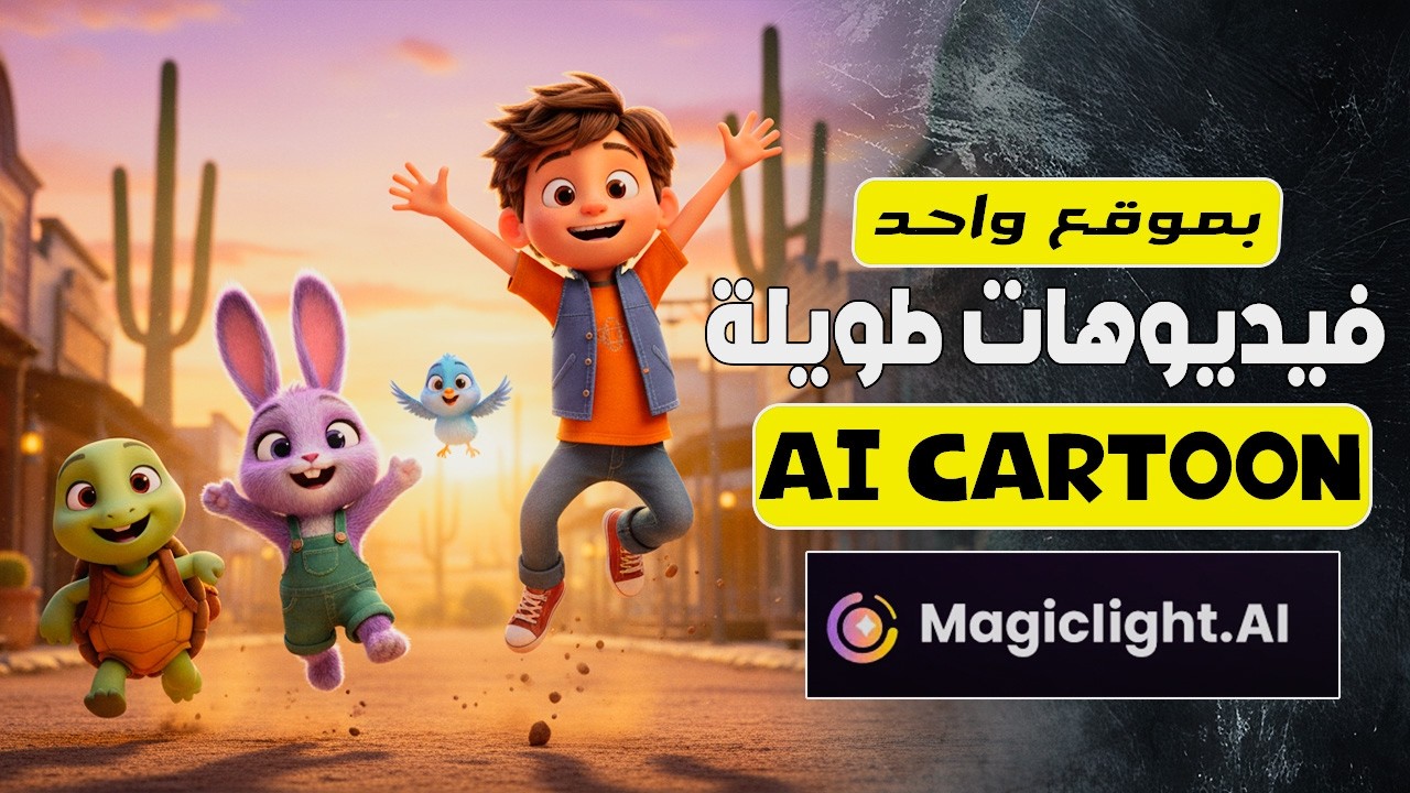إزاي تعمل فيديوهات كرتون 3D طويلة بالذكاء الاصطناعي وبشخصيات ثابتة باستخدام magiclight