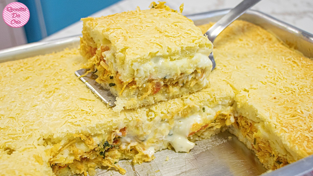A MELHOR TORTA DE FRANGO CREMOSA DO MUNDO! SUPER F&Aacute;CIL PRA VOC&Ecirc; FAZER HOJE MESMO! Receitas Da Cris