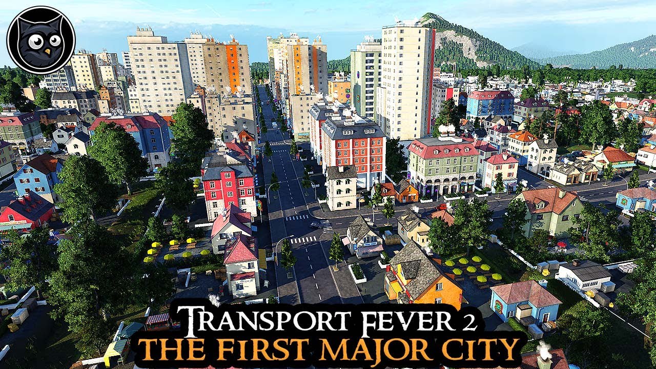 Первый КРУПНЫЙ город - Transport Fever 2 СЛОЖНЫЙ РЕЖИМ | ПОЛНАЯ ИГРА Очень сложная стратегия, час...