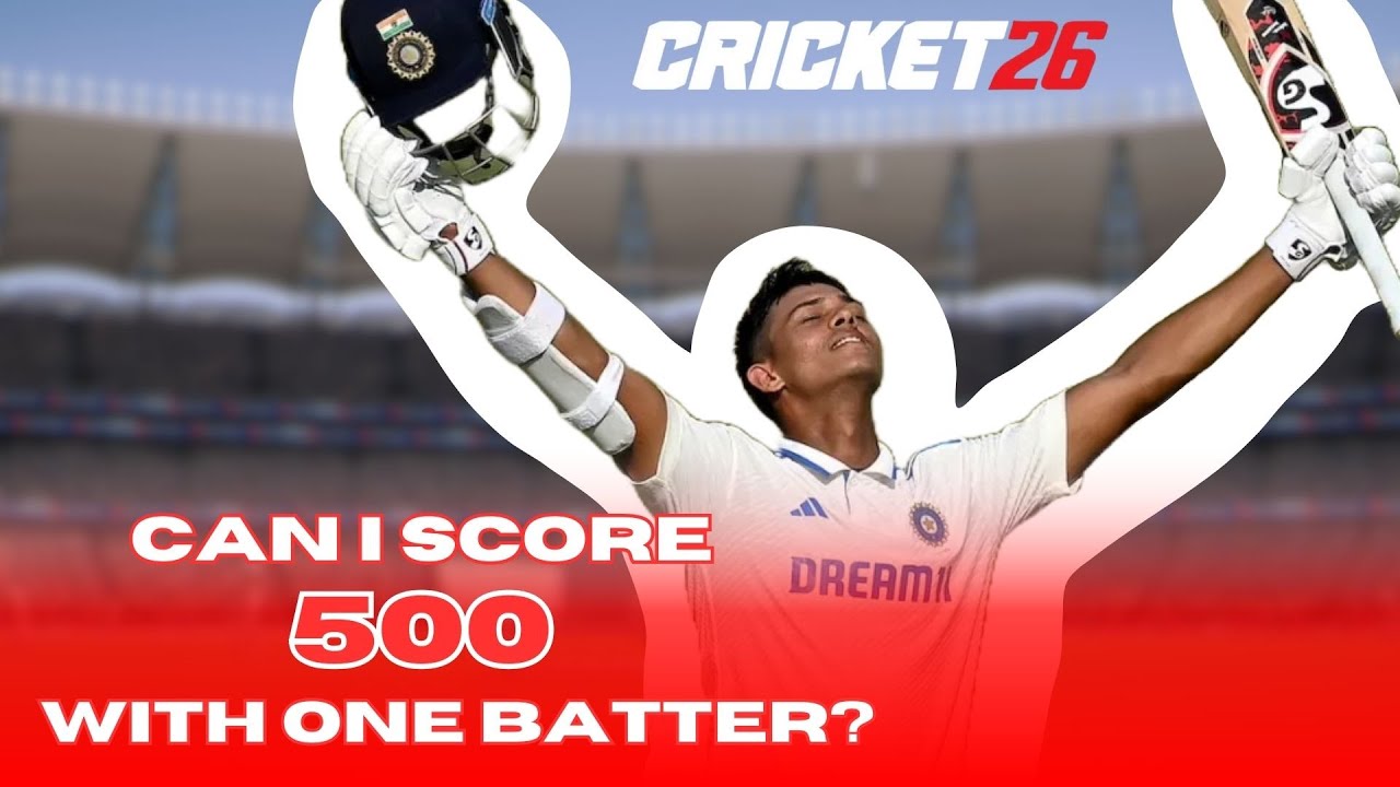 Смогу ли я набрать 500 очков, имея ОДНОГО БАТТЕРА в Cricket 26?