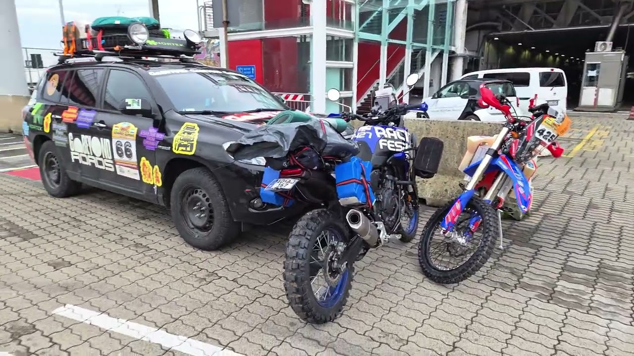 Budapest-Bamako 2026 2. és 3. Nap a kompon. #budapestbamako #papracing #offroad 