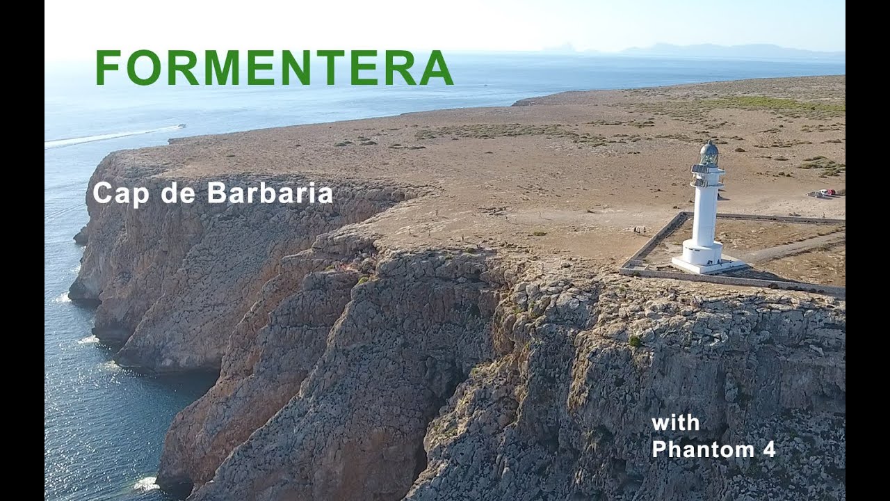 Formentera Cap de Barbaria Lighthouse cave Phantom 4