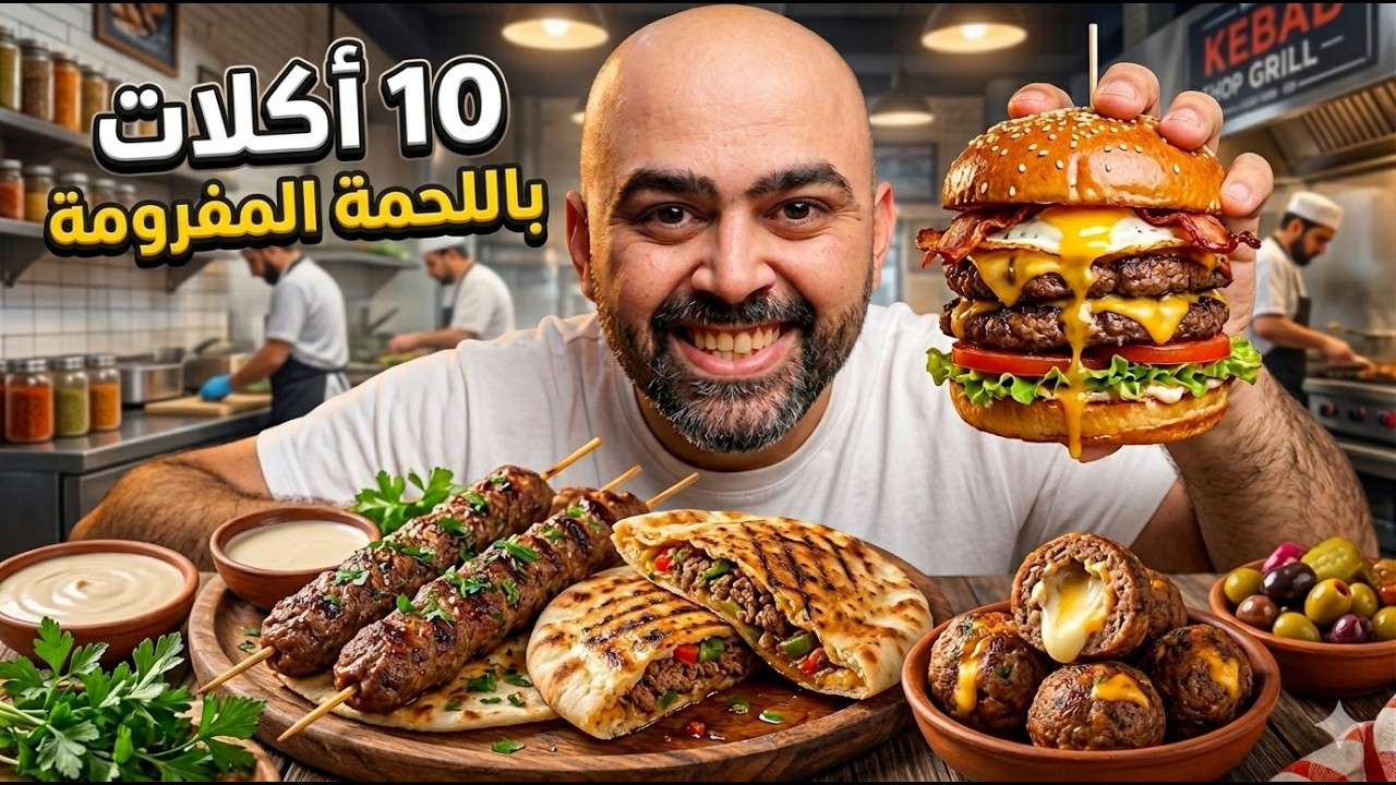 بنص كيلو لحمه مفرومة ممكن نعمل ايه ؟