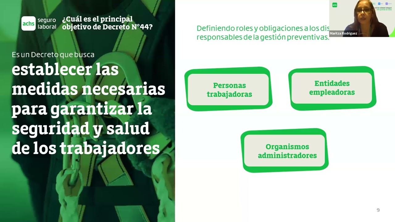 Comités Paritarios de Higiene y Seguridad basado en el nuevo Decreto Supremo N°44