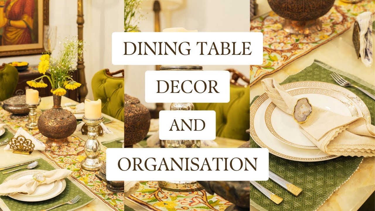 Dining Table Decor and Organisation Ideas | Products That Will Help You Decorate Your Dining Table
