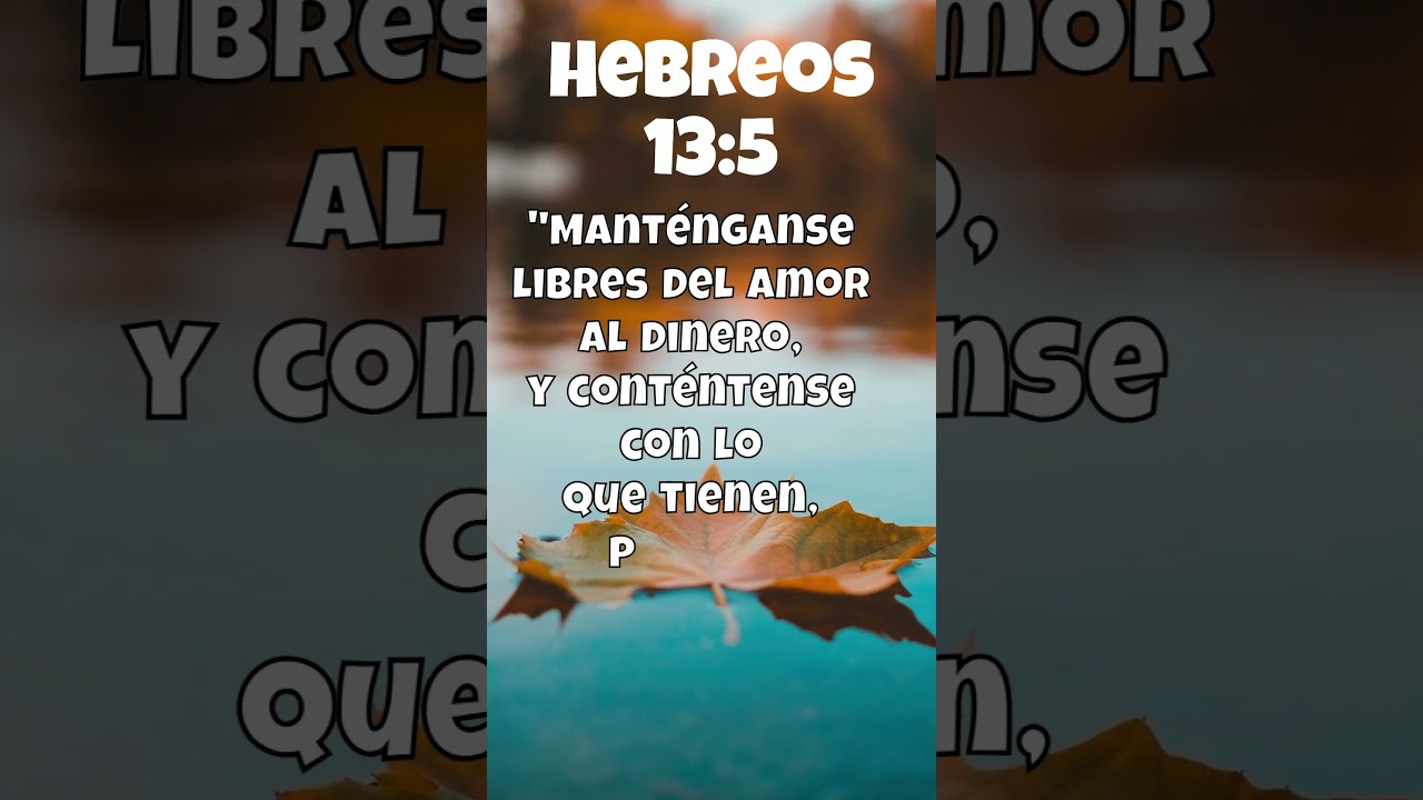 Hebreos 13:5 - #dios #mensajescristianos #fe #amor