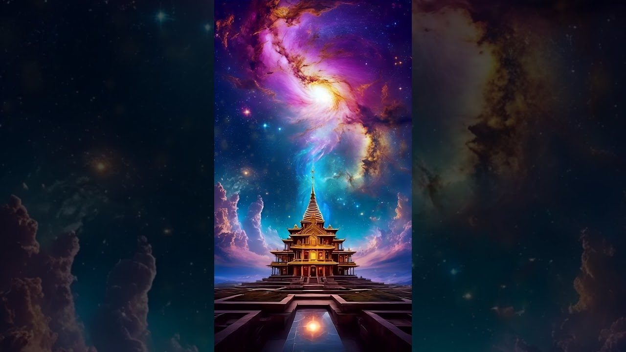Temple at the Edge of the Universe: Cosmic Energy Sanctuary 🌌🏯 #binauralbeatsfocus #relaxingmusic