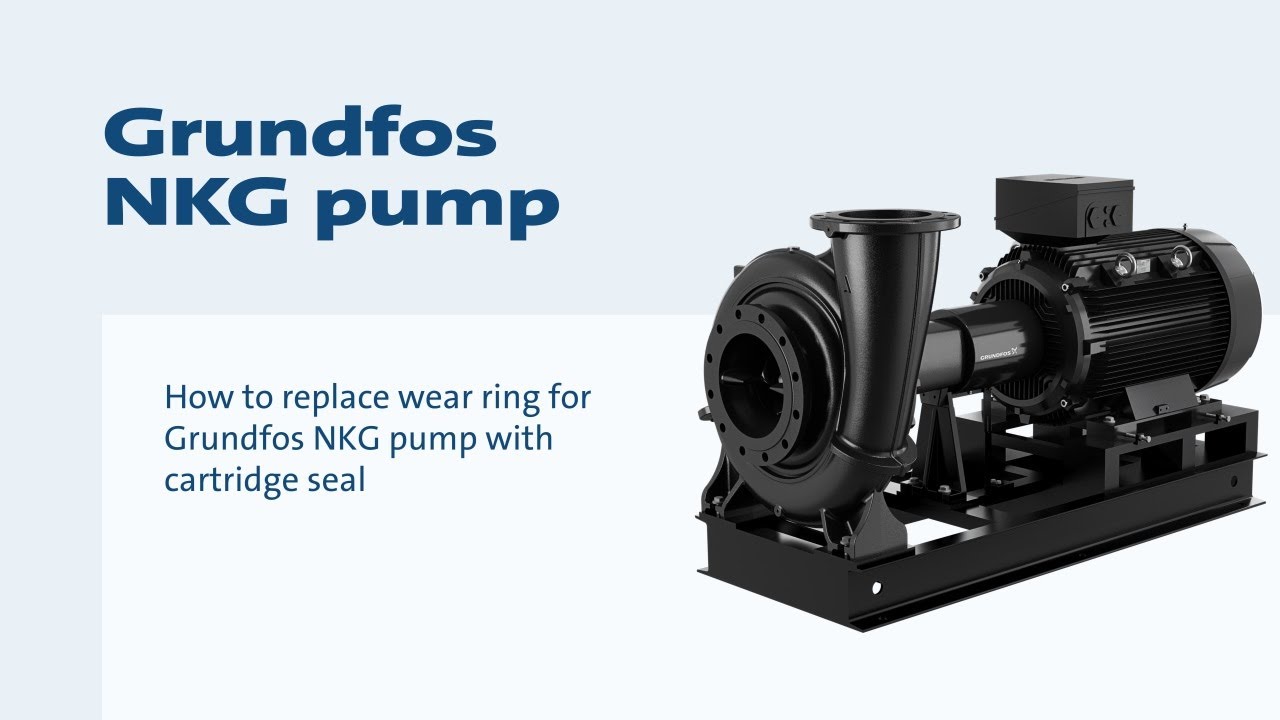 Как заменить компенсационное кольцо для насоса Grundfos NKG на уплотнение картриджного типа