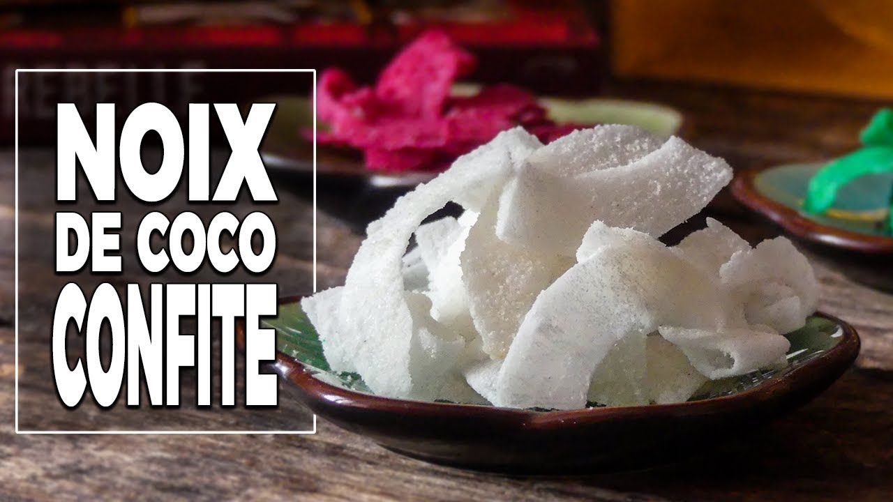 Noix de coco confite - Recette facile -  Le Riz Jaune