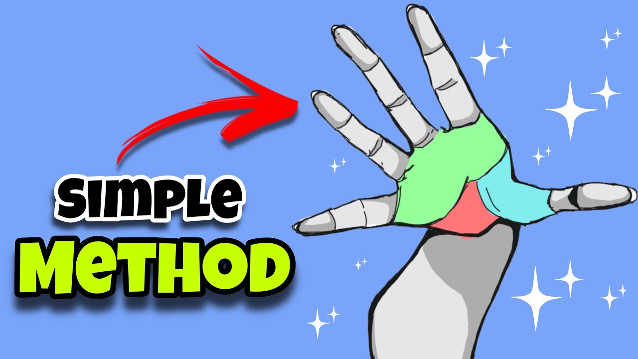 DRAW Any HAND in just few MINUTES || Draw hands easily || for BEGINNERS