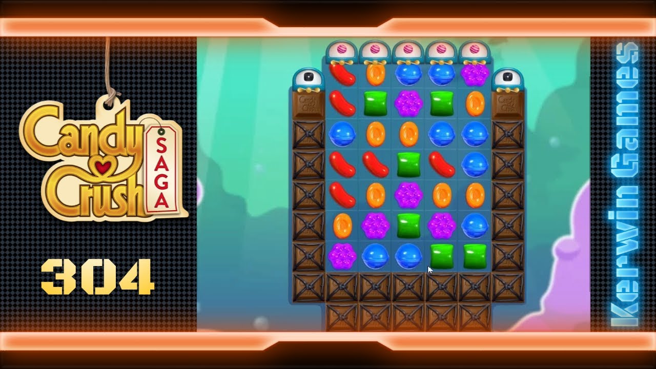 Candy Crush Saga Level 304 - No Boosters (New Version)