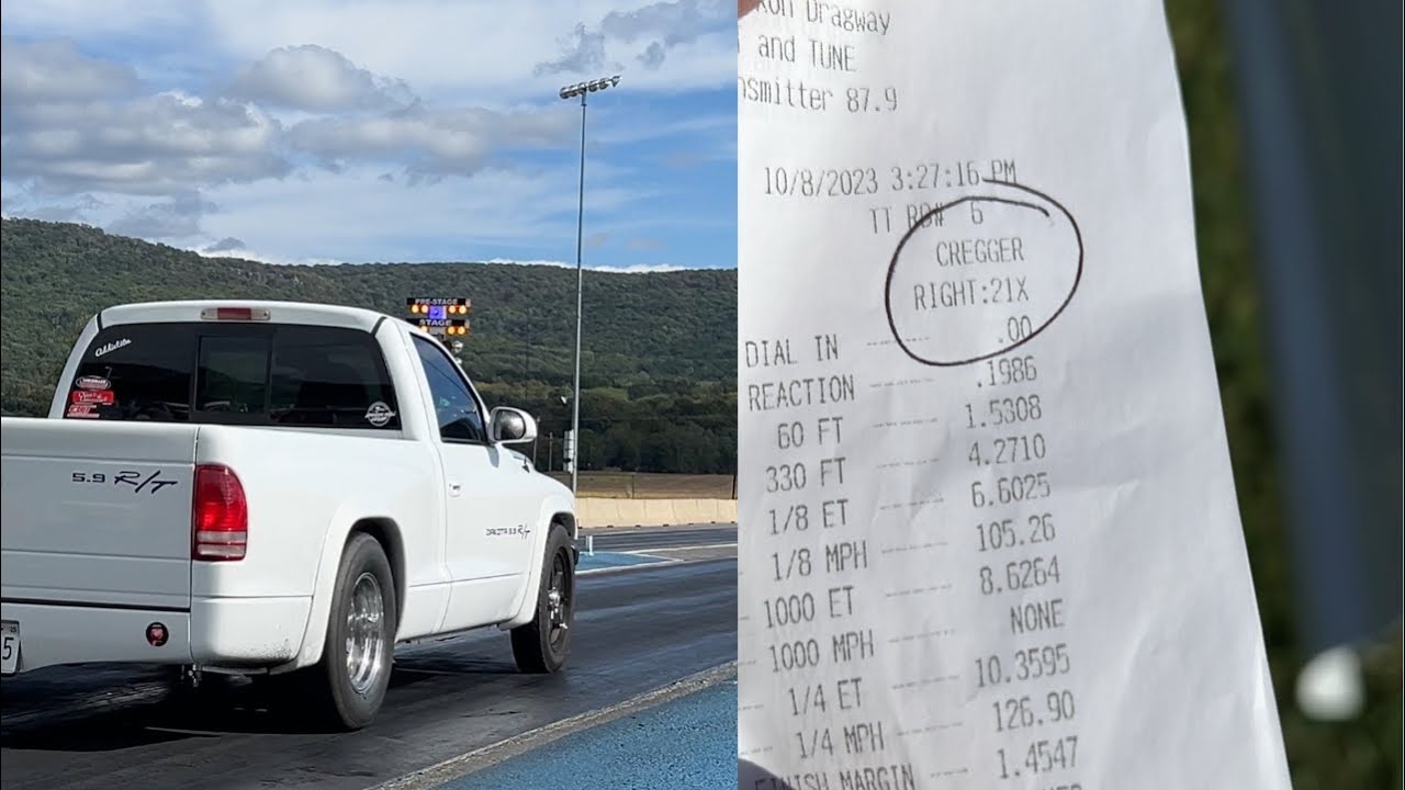 Stock Bottom End Turbo Dakota RT 1/4 mile record!