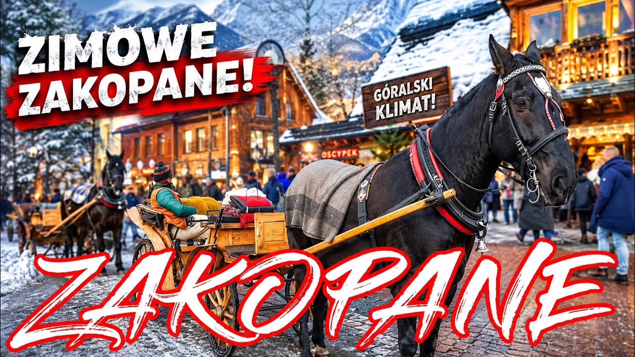 🎅🏻ZAKOPANE KRUPÓWKI ❄️Grudzień 2025 ☃️| Walking Tour [4K UltraHD]🎄