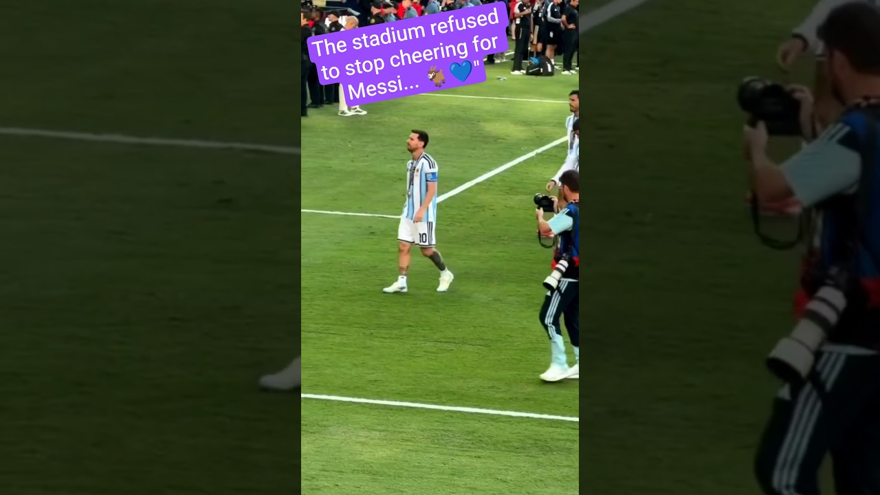 🐐 Argentina Fans' Incredible Ovation for Messi 💙 | Stadium POV | #Football #Messi #Argentina#soccer