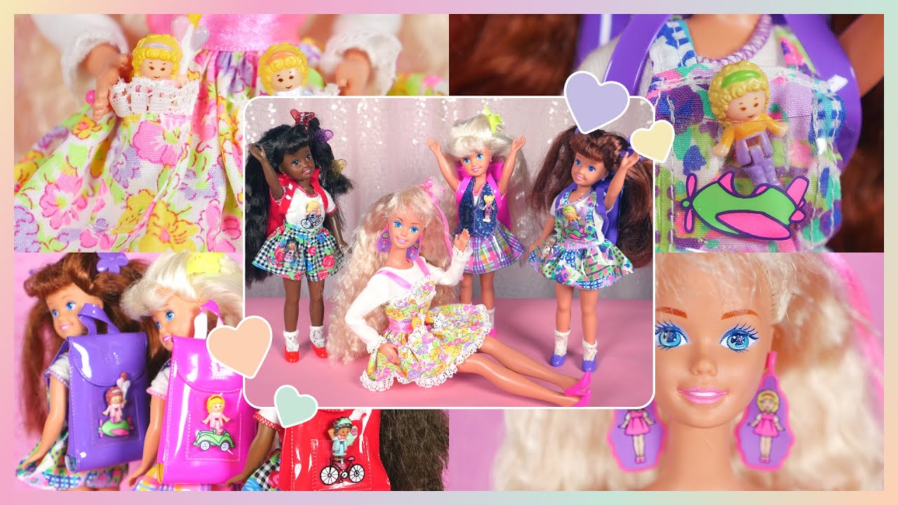 ✨SHOWCASE✨ Vintage Polly Pocket Barbie Hills Edition: Barbie, Stacie, Janet, Whitney (1994)