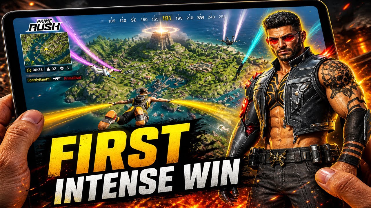 Prime Rush Gameplay (Global) &ndash; My FIRST WIN Full Match! 🏆🔥