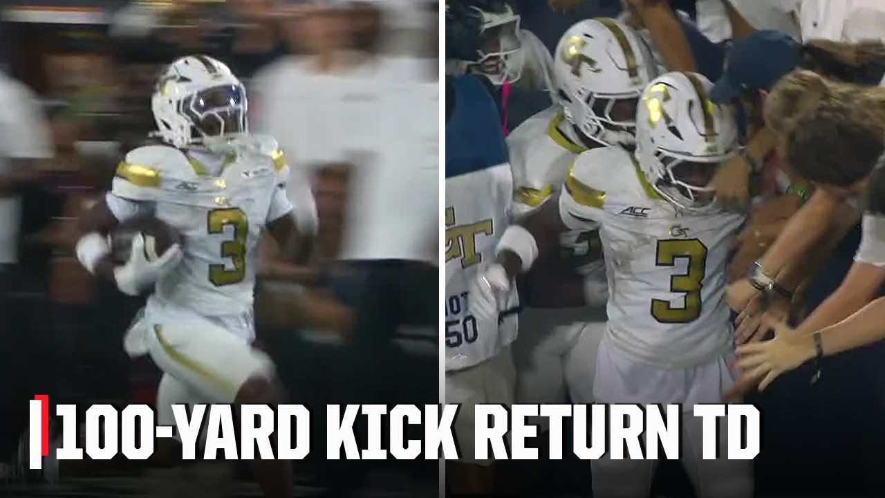 100-YARD KICK RETURN TD 😤 Rahkeem Smith puts Georgia Tech on the board vs. Colorado 💪 | ESPN CFB