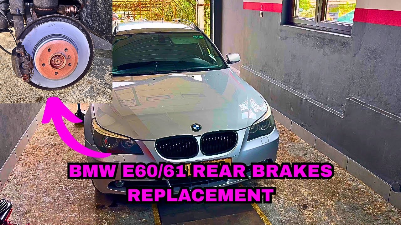 HOW TO REPLACE REAR BRAKE DISCS AND PADS ON BMW E60/61 5 SERIES!