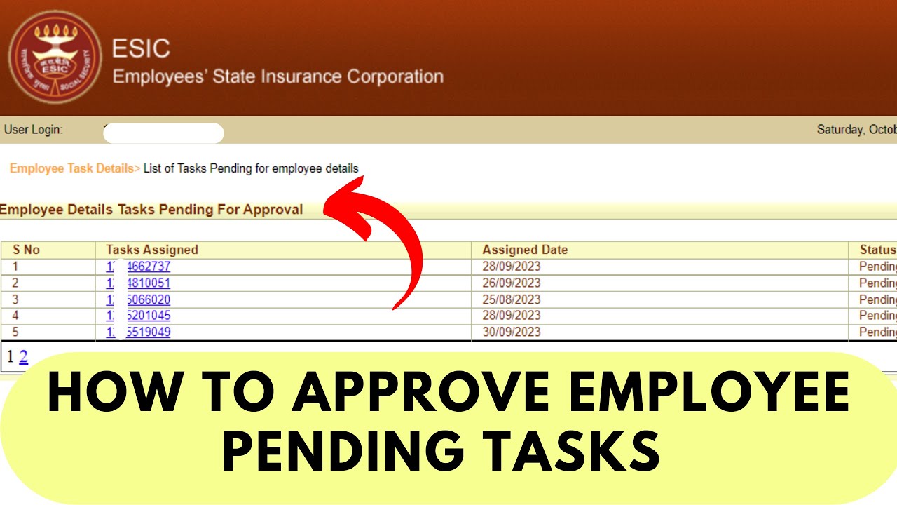 How to Approve  Employee Details Tasks Pending For Approval ! Edit Employee Workflow Process in ESIC