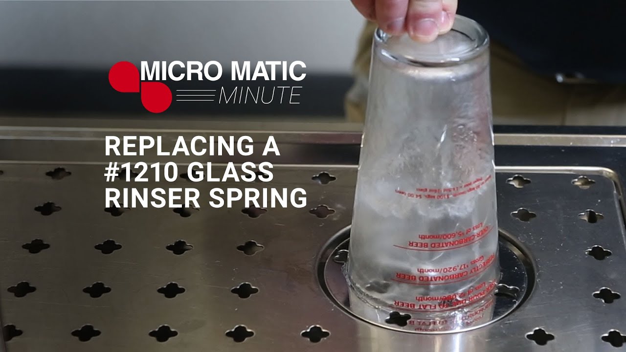 Replacing the 1210 Glass Rinser Spring