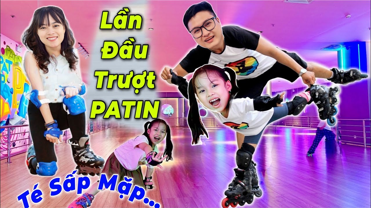 Lần Đầu Tiên Quỳnh Nhi Và Mẹ Hằng Trượt PATIN 🛼 Ngã Ê Hết Mông