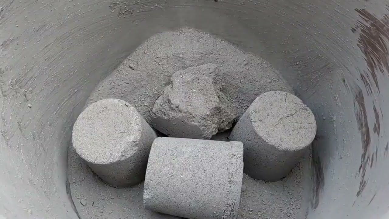 Gritty crispy dusty sand cement full dry crumbling || Asmr