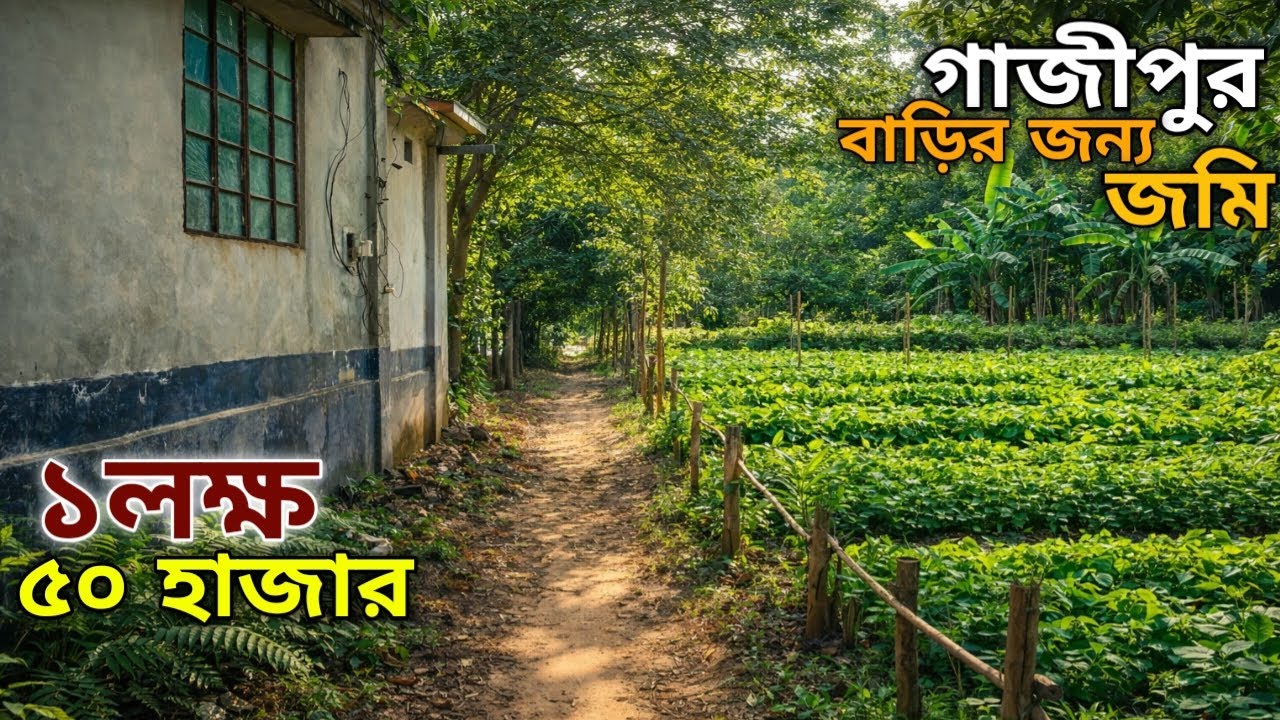 বাড়ি করার জন্য জমি | ঘনবসতি এলাকায় প্রতি শতাংশ 1 লাখ 50 হাজার টাকা | Land For Sale Gazipur 