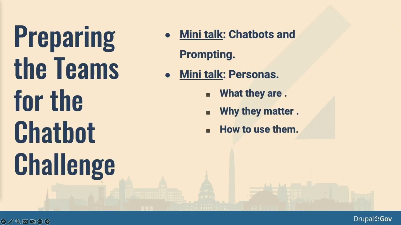 Play to Learn: Using a Hackathon to Explore AI Chatbots in Drupal