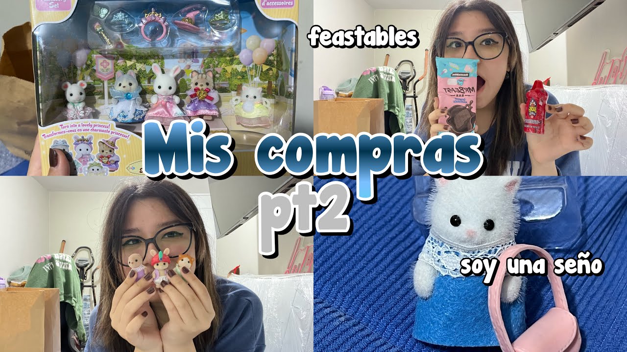Mis compras de la Feria del juguete pt2🩵🫶🏻✨Más Dulces y Nuevos Sylvanians|Soy Cam!|
