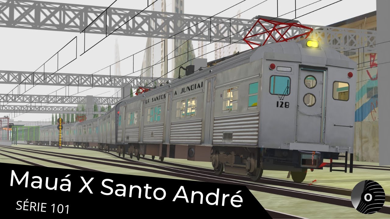 OpenBVE - MAUÁ x SANTO ANDRÉ com o TUE SÉRIE 101 da EFSJ! Loop Mauá X Pirituba