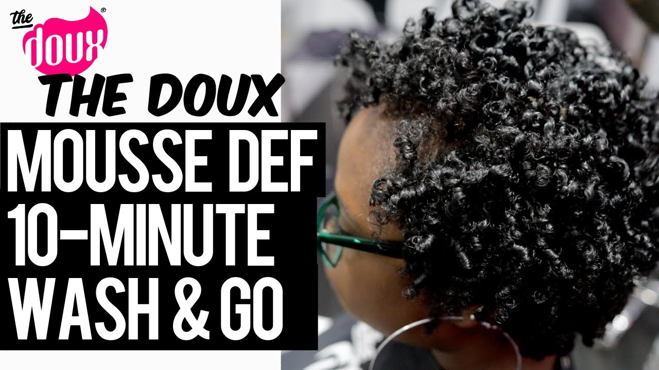 The Doux MOUSSE DEF One Product Wash and Go in 10 minutes