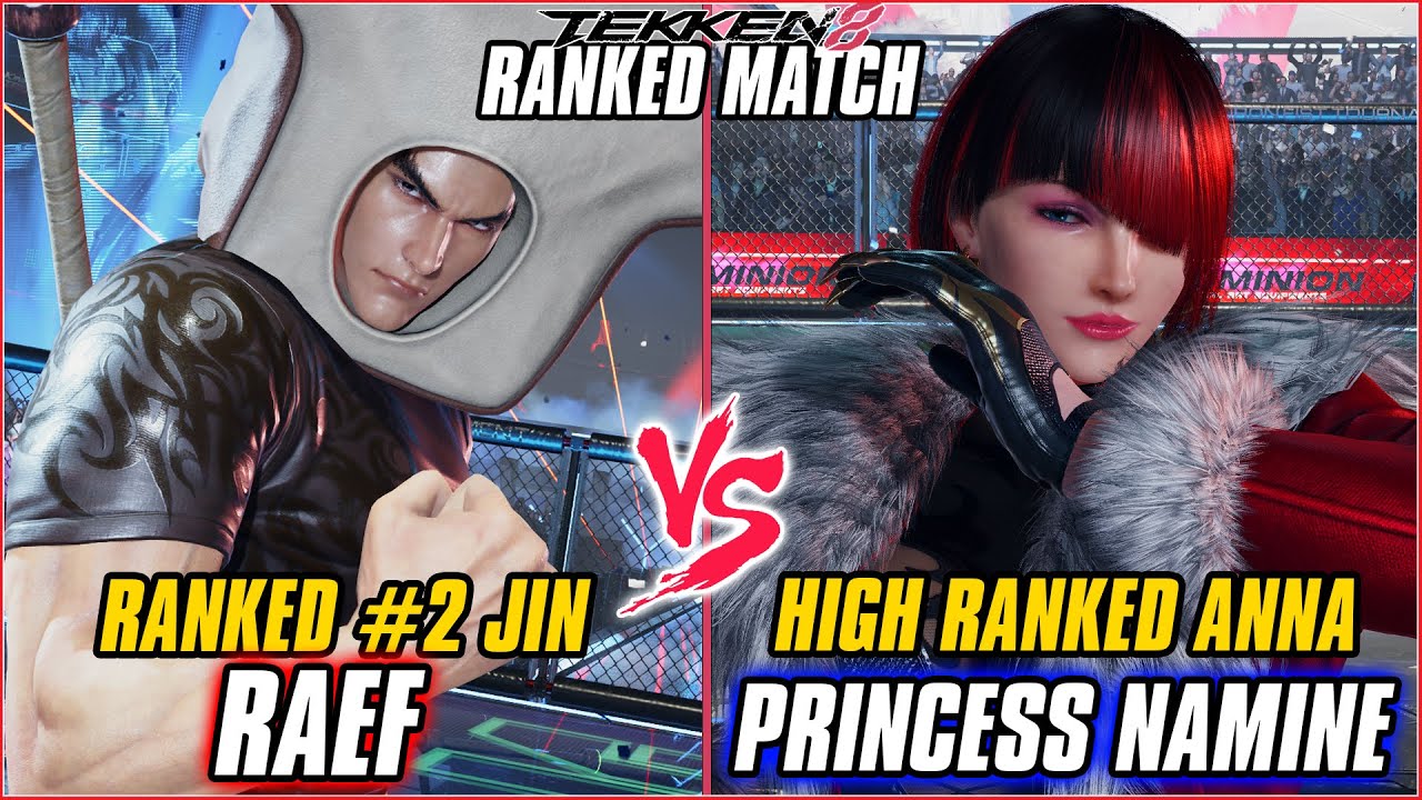TEKKEN 8 ▰ RAEF (RANKED #2 JIN) vs PRINCESS NAMINE (ANNA) ▰ T8 HIGH LEVEL GAMEPLAY
